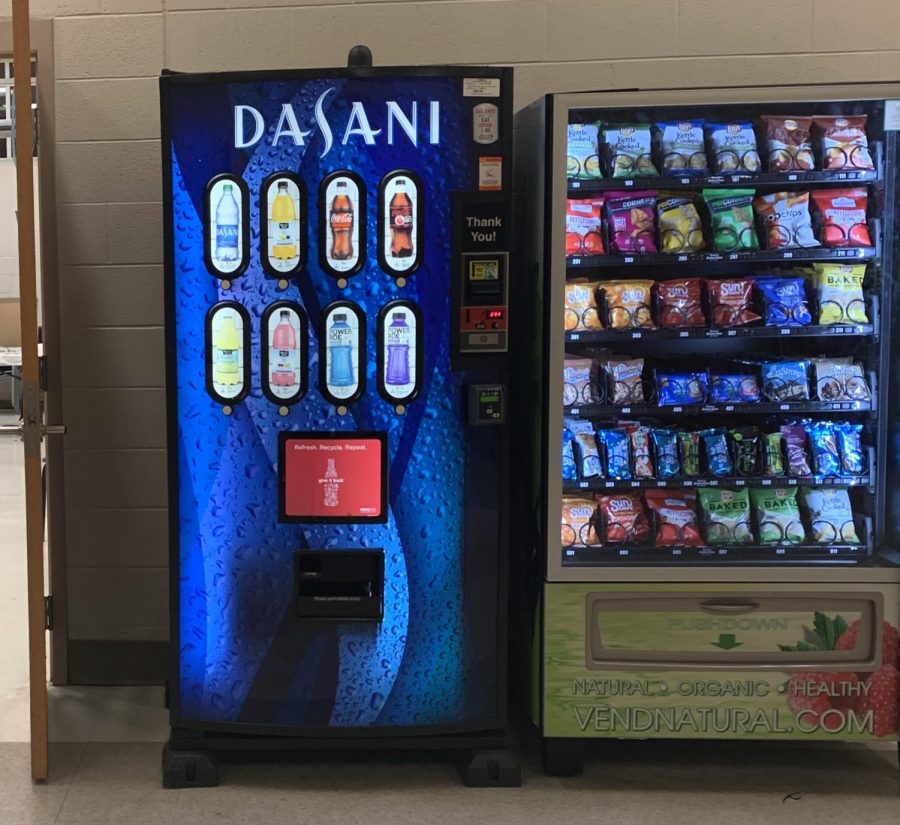 All WCHS vending machines have been replaced over the last few months. Shown are two of the new kinds of vending machines that have been installed around the school.