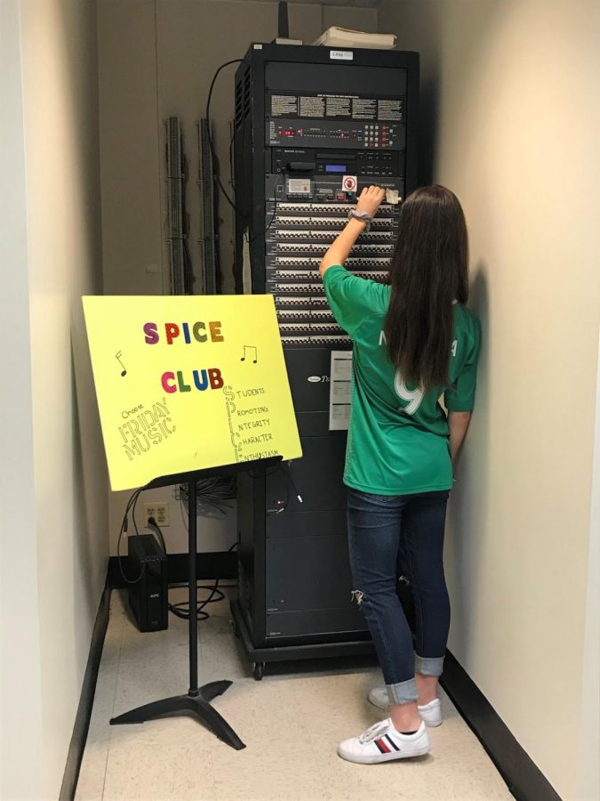 Every Friday a student official of the key club attaches their phone to the PA system and plays music. This makes every Friday calming and exciting for the students.