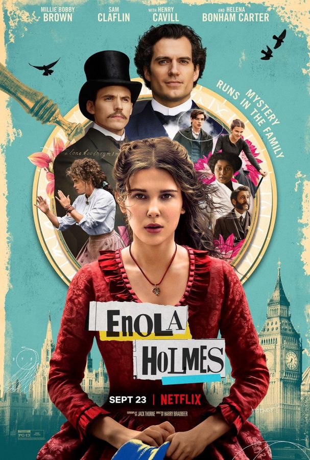 Netflix Original Enola Holmes released September 23, 2020, stars Millie Bobby Brown as the lead. The film has consistenty remained on the top ten charts for the past two weeks.  