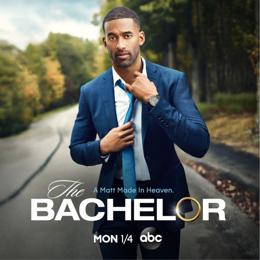 A promotional poster for the upcoming season of The Bachelor shows the new lead, Matt James.
