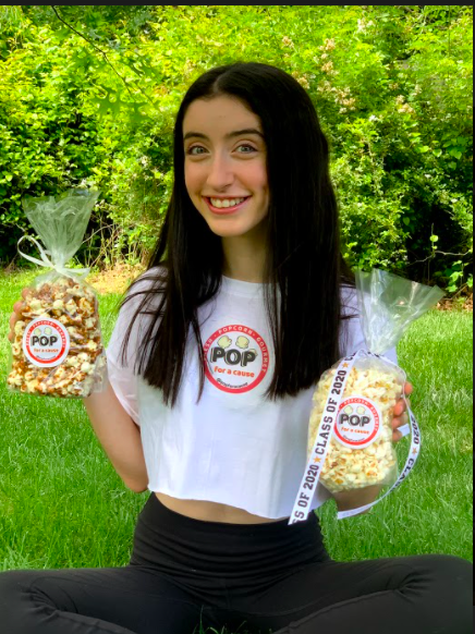 Pop for a Cause, created by Amanda Kossoff, offers popcorn in many flavors, such as zebra and kettle, in many different sizes for all type of gatherings or parties.