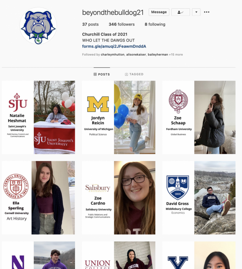 Due+to+the+COVID-19+pandemic%2C+the+2021+SGA+created+the+Beyond+the+Bulldog+Instagram+account.+This+account+celebrates+seniors+who+have+committed+to+colleges.