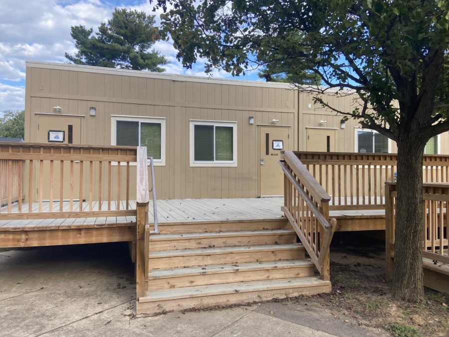 The portables were a new addition to WCHS in order to accommodate the growing number of students. Pictured is Portable 1, where many students have AP NSL class. 