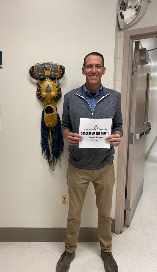 WCHS+Art+History+and+Ceramic+Sculpture+teacher+Leonard+Dermont+++is+the+November+2021+TOTM%2C+an+award+he+earned+through+his+engaging+lessons+and+close+connections+with+students.+