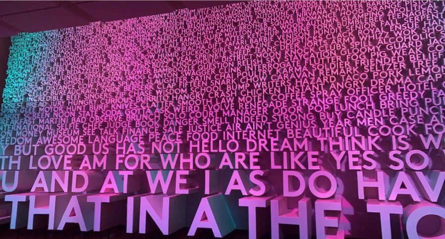 The+Where+Do+Words+Come+From+exhibit+at+the+Planet+Word+museum+in+Washington%2C+D.C.+features+a+22-foot-tall+talking+wall+that+tells+the+story+of+the+English+language.