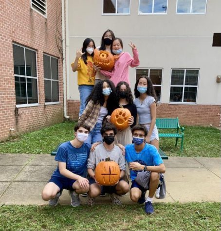 Pictured are the winners of the WCHS Gardening Club’s pumpkin carving contest on Oct. 25. The designs pictured from top to bottom are “Monsters Inc.” character Mike Wazowski, a Bulldog paw print and the meme “loss.”