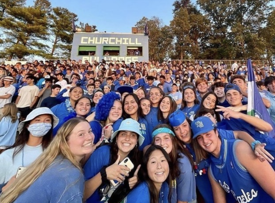 With the barring of fans from attending Winter sports games in January, scenes like this from a Fall football game were missed by fans and players alike.