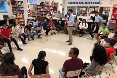 A restorative justice circle from Dec. 4 at Neelsville Middle School. Students across the county participate in restorative justice workshops to correct their behavior and learn how to better the community. 