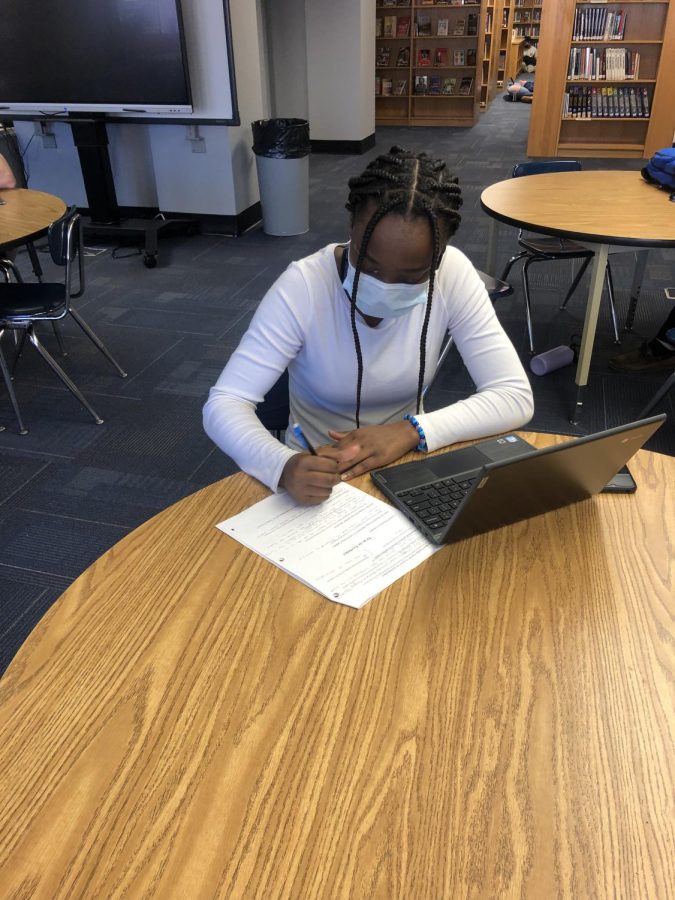 On January 15, 2022, WCHS freshman Morgan Nkamshire reflects on her overall experience during the 2021-2022 school year so far so that she can provide her thoughts and suggestions at the next Student’s Voices meeting.