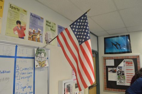 Symbols of patriotism like the US flag stand in virtually every room of the WCHS building. Yet, this has not stopped the increasing apathy towards patriotic acts such as standing for the Pledge. 