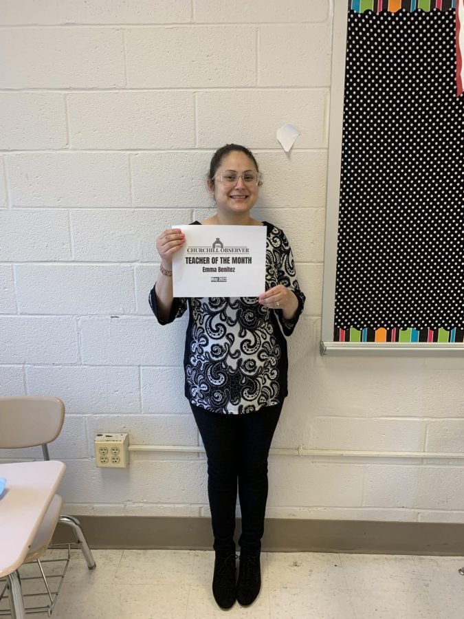 Sra. Benitez - one of the most adored teachers in the language department - has earned the title of Teacher of The Month.