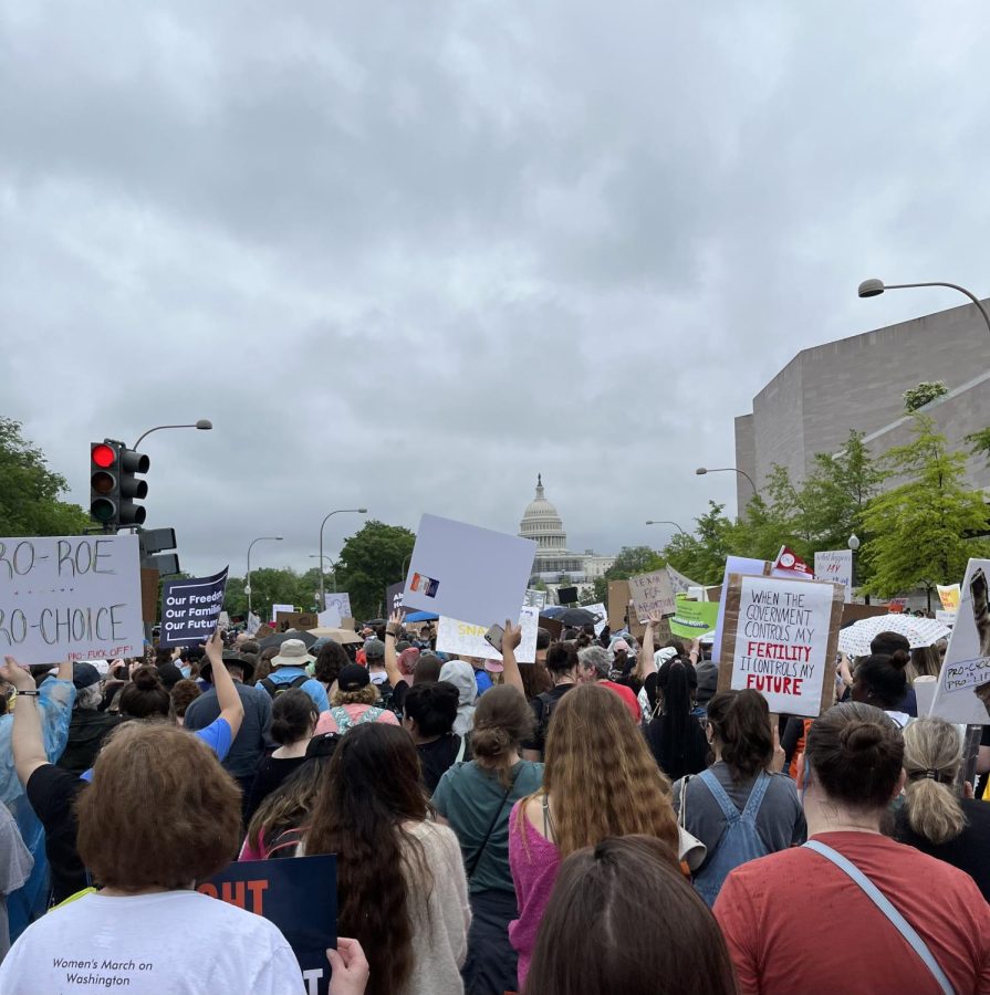 On+May+14%2C+2022%2C+protesters+filled+the+streets+of+Washington+D.C.+to+stand+against+the+overturning+of+Roe+v.+Wade.+