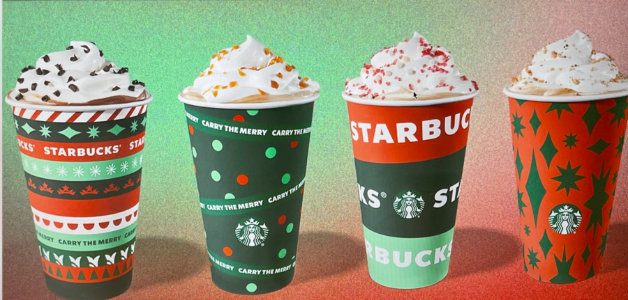 An assortment of holiday drinks that came out at Starbucks on Nov. 3. The holiday drinks come out usually in early November and are always a favorite before and during the holidays.