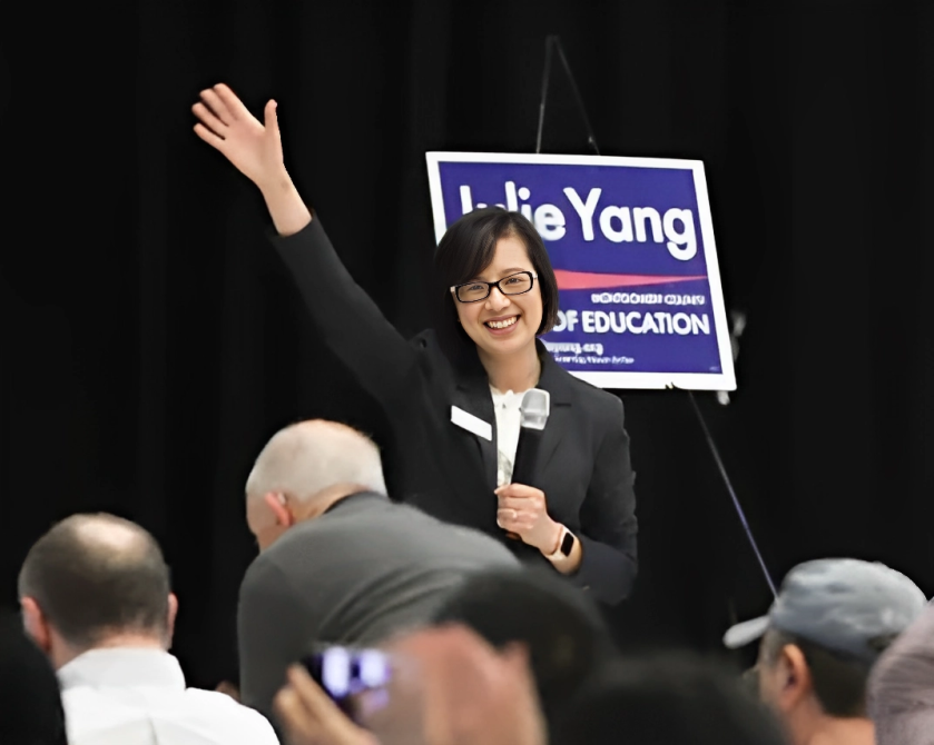 Julie Yang, the new member of the Board of Education for District 3, won with 67 percent of the vote against her opponent Scott Joftus. Yang hopes to bring a new perspective to the Board. 