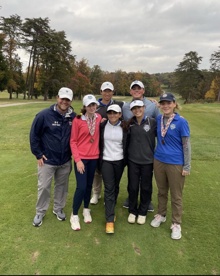 The WCHS golf team poses for a picture after their regional match. They went on to get fourth place in states.