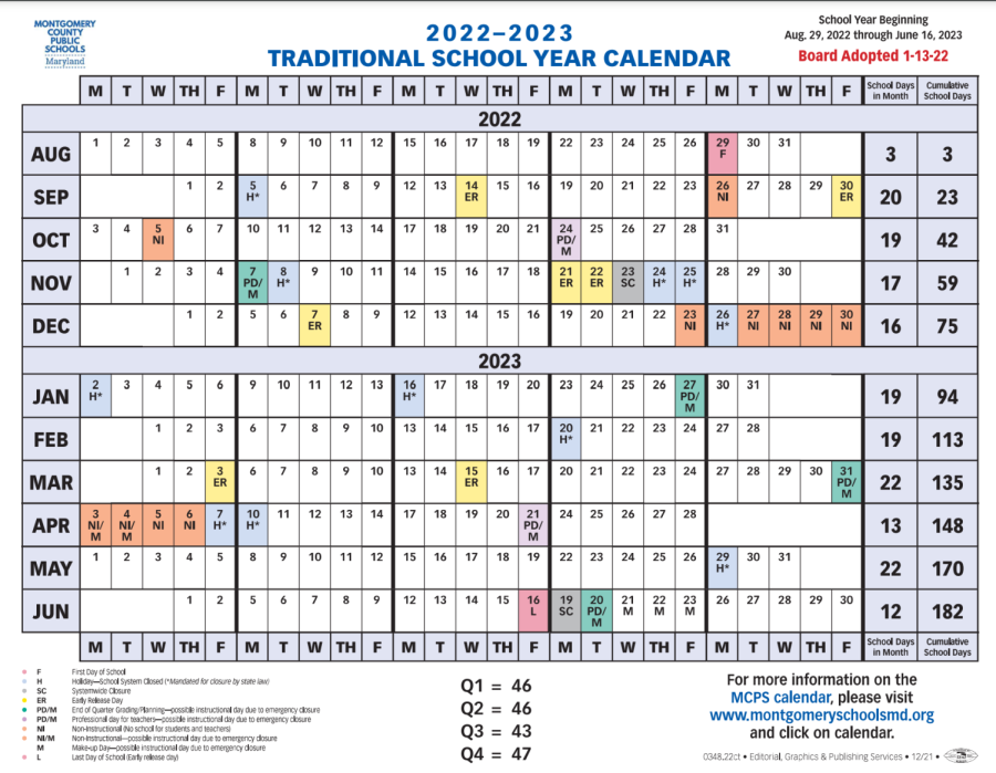 Proposed MCPS calendar for 2023-2024 could shake things up
