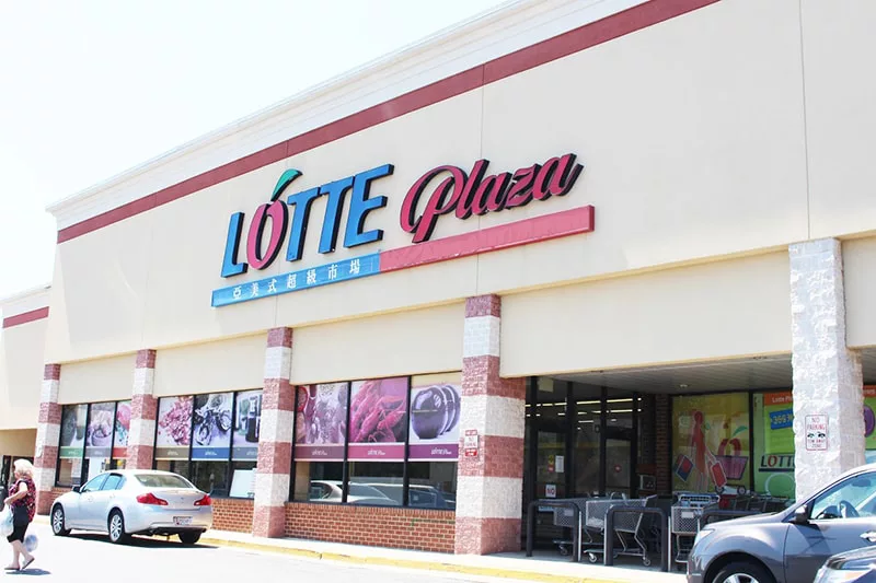 The Germantown Lotte Plaza has been open since the 1990s, attracting customers with its Asian groceries and produce.