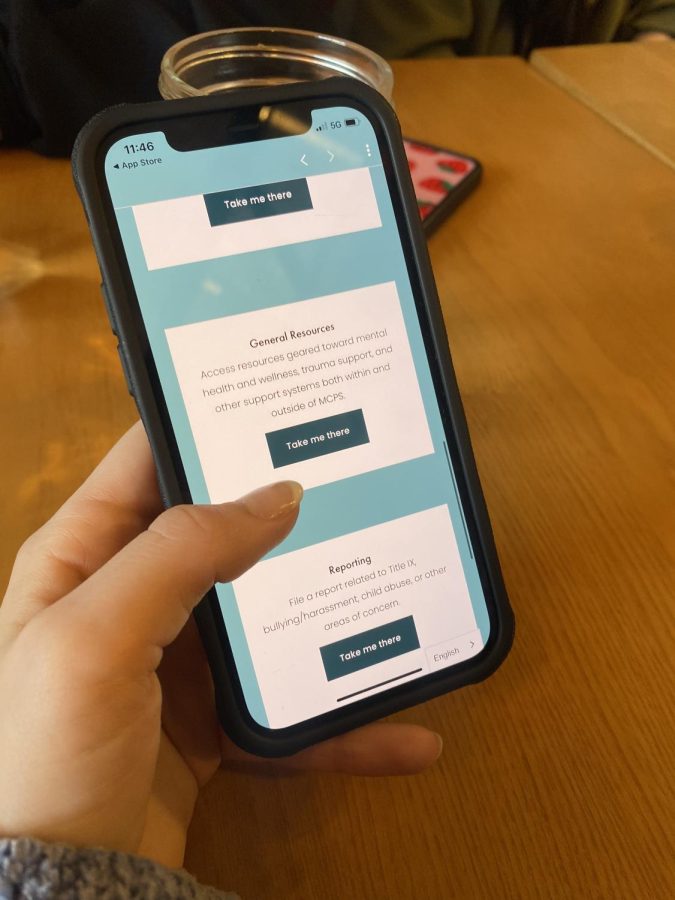 Using+the+MCPS+Stronger+Student+app%2C+students+are+able+to+access+various+mental+health+resources+through+their+phone.
