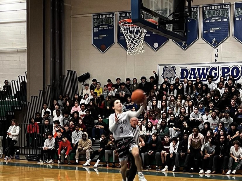 Cabin John Middle School and Herbert Hoover Middle School face off in a basketball game hosted by WCHS. There was a large turnout and really proved the intrest in middle school athletics.