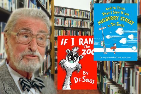 Theodor Suess Giesel, also known as Dr. Suess, is shown next to his two books, And To Think That I Saw It On Mulberry Street and If I Ran The Zoo. Both well-known books have been included on an updated list of six banned Dr. Suess books, deemed too offensive for publications.