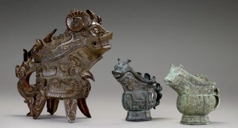 The three bronze ritual wine pouring vessels will be featured at the new exhibition at the National Museum of Asian Art. The exhibition, Anyang: Chinas Ancient City of Kings, is debuting on February 25, 2023 and will display works from Anyang, the captal city of the influential Shang dynasty. 