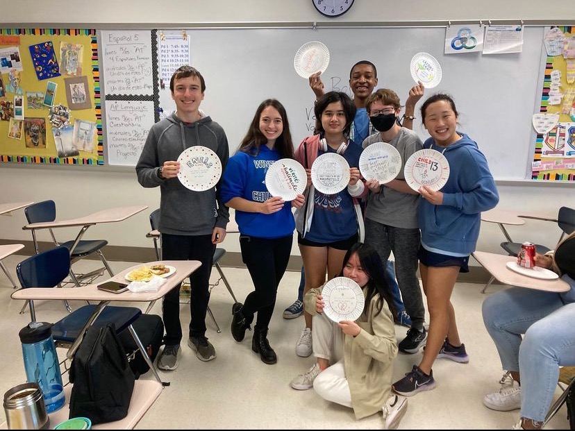 Members of Midnight Writers pose after their end of year celebration  on May 19th.