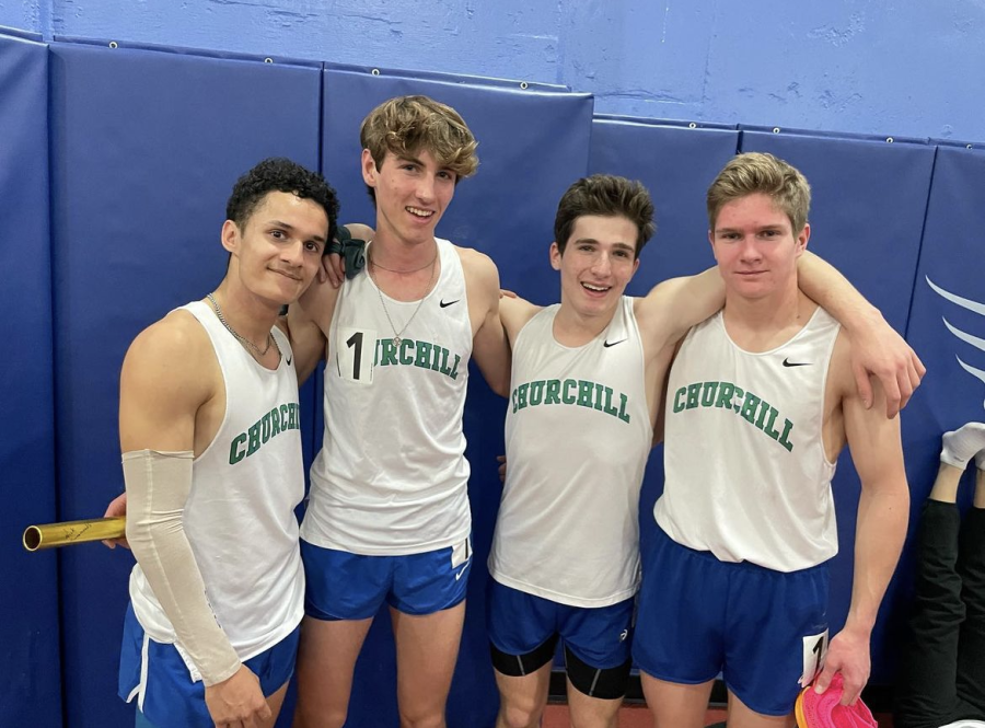 A+relay+squad+comprised+of+Nathan+Encinas%2C+Bradan+Welby+Stepan+Volkov+and+Griffin+White+%28left+to+right%29+takes+home+a+regional+win+after+another+dominant+performance.+