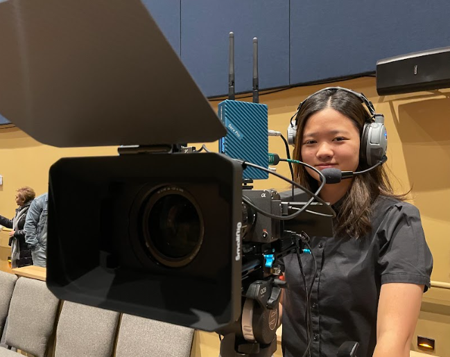 WCHS senior Zoey Tahardi works as a videographer for School Days Productions where she records performances for organizations like Montgomery County Youth Orchestra and Young Artists of America. 