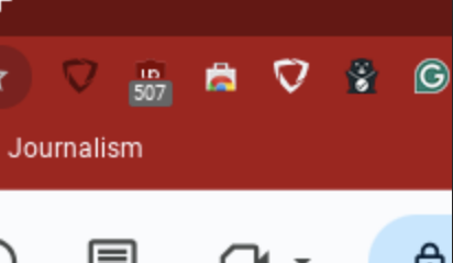 The two GoGuardian logos in the top right tools bar on Google Chrome sit bland, indicating that the software is not activated. The white logo will turn blue with a circle around it as soon as a teacher activates the software.