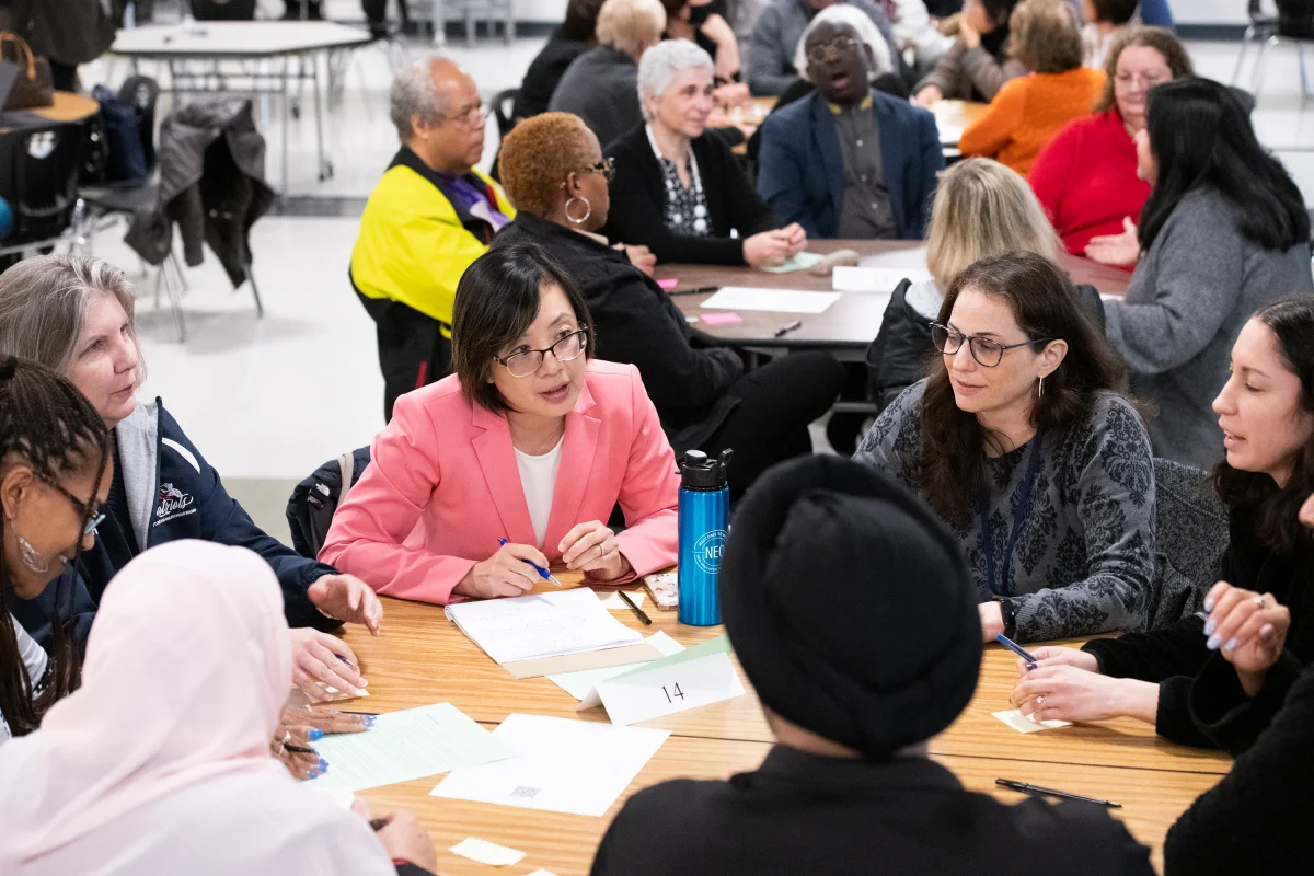 MCPS Board of Education members held a town meeting to discuss plans to hire a new MCPS superintendent.