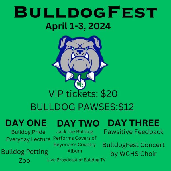 At Bulldog Fest, WCHS students can have fun by participating in many activities with their friends and celebrate their Bulldog Pride!
