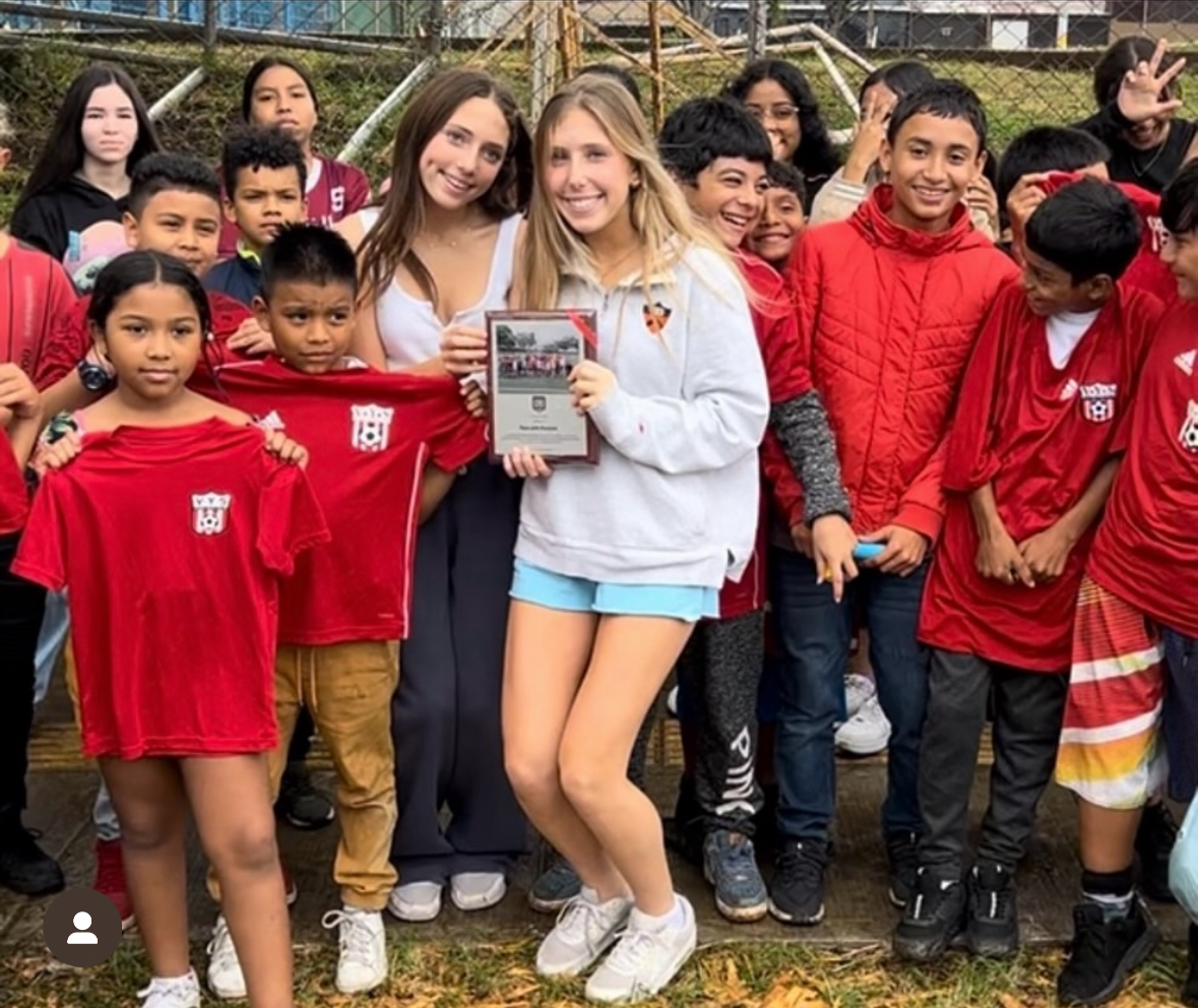 Sydney and Ashley Mednik go to San Jose, Costa Rica to donate soccer uniforms to disadvantaged children in the district of Pavas on Febuary 6th, 2025.