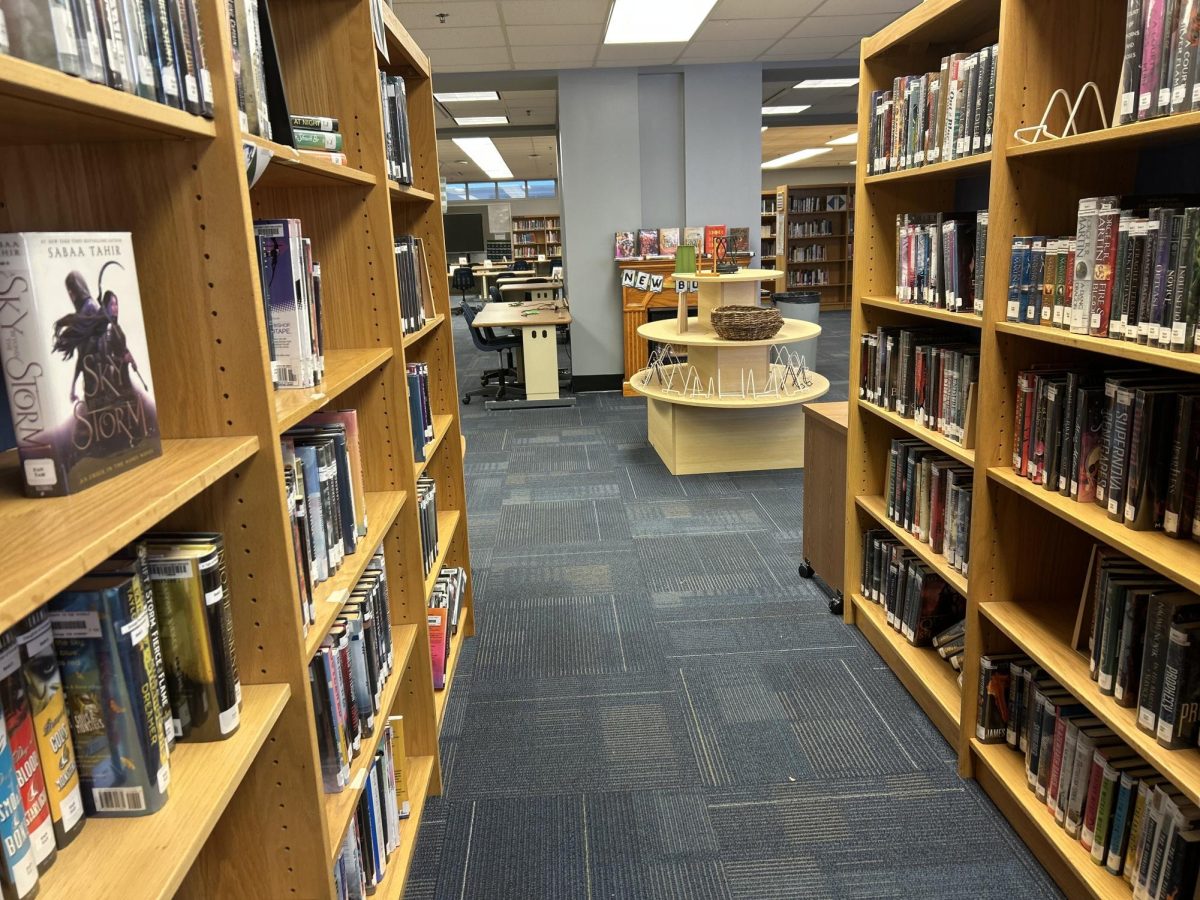 The WCHS Media Center is home to hundreds of books, many waiting to be read by students.