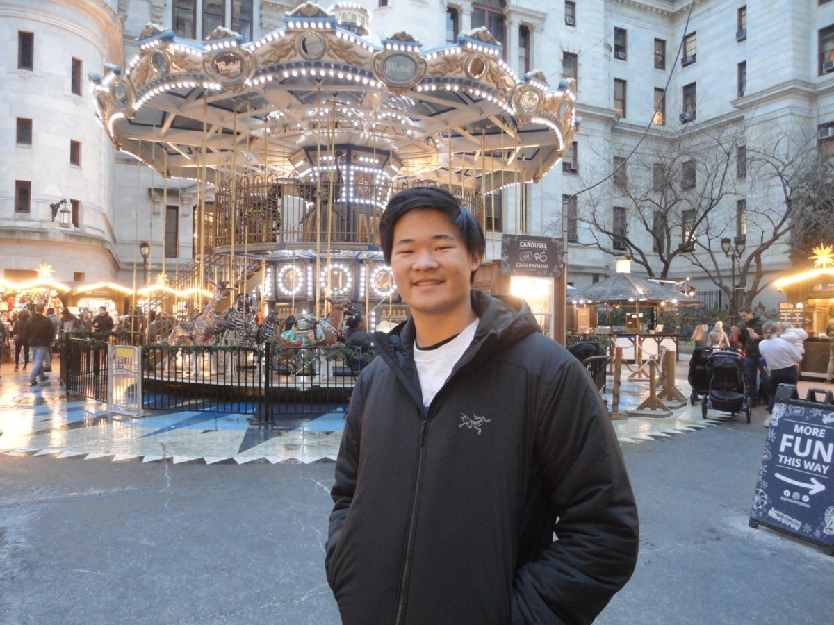 Former Observer Editor-In-Chief Jeremy Chung, pictured attending a Christmas celebration in Philadelphia, is a current sophomore at the University of Pennsylvania.