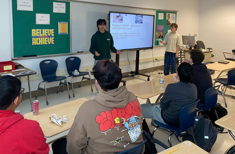 On April 10th, the Museum Scholars Club met to discuss their previous trips. Their most notable trips include a visit to the National Air and Space museum and the museum of Natural History.