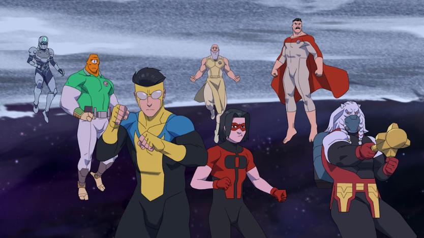 Thragg, voiced by Lee Pace, is the main antagonist of Invincible season four. His look straight from the comics contains his iconic Viltrumite mustache and his unique buzz cut.    
