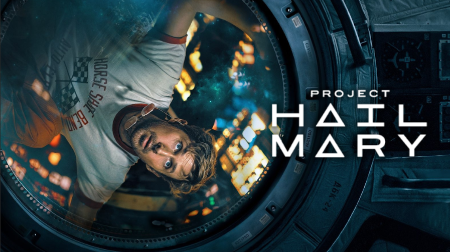 "Project Hail Mary" starring Ryan Gosling turned out to be a major hit in the Sci-Fi genre. Shown at an angle, Dr. Ryland Grace faces downwards to replicate gravitational pull in outer space.